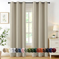 MIULEE Blackout Curtains for Bedroom 2 Panels 40 x 84 Inch Long Sand by MIULEE