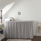 Dorm Room Bed Skirt Twin XL, College Dorm Essentials - Light Grey, 36 Inch by xuandian