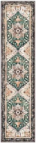 Yamaziot Washable Runner Rug, 2x8 Non-Slip Boho Vintage Hallway Kitchen Rug - Image 3