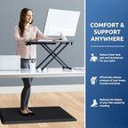 0.8" Thick Kitchen Mat Cushioned Anti Fatigue Rug Comfort Floor Mats - Image 4