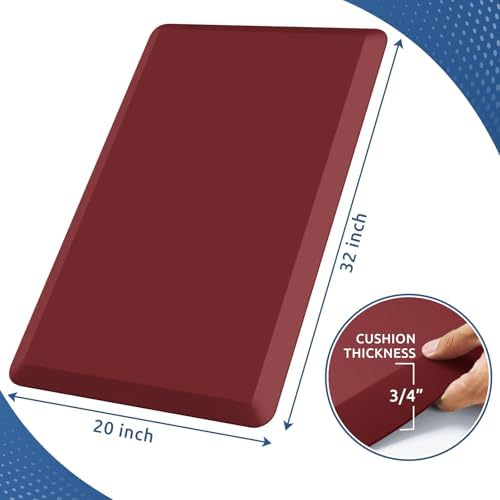 0.8" Thick Kitchen Mat Cushioned Anti Fatigue Rug Comfort Floor Mats - Image 2