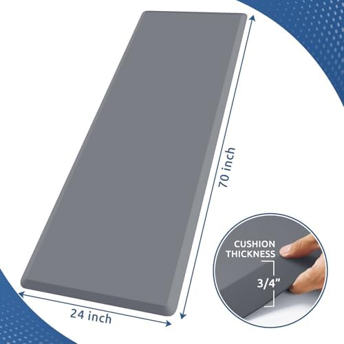 0.8" Thick Kitchen Mat Cushioned Anti Fatigue Rug Comfort Floor Mats - Image 2