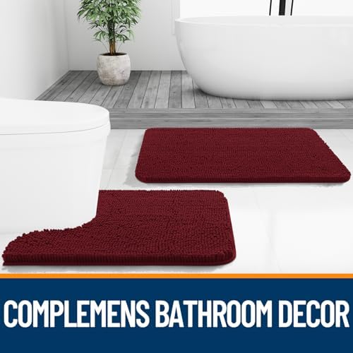 OLANLY Large Bathroom Rugs 40x32, Extra Soft Absorbent Chenille Bath Rugs - Image 7