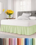 CGK Wrap Around Bed Skirt - College Dorm Room - 9" Inch, Twin/Twin XL by CGKUnlimited