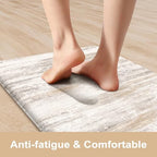 KIMODE Anti Fatigue Kitchen Mats for Floor 2 Piece, Abstract Kitchen Rugs - Image 2