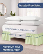 CGK Wrap Around Bed Skirt - College Dorm Room - 21" Inch, Twin/Twin XL - Image 2