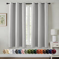 MIULEE Blackout Curtains for Bedroom 2 Panels 40 x 54 Inch Long Silver by MIULEE