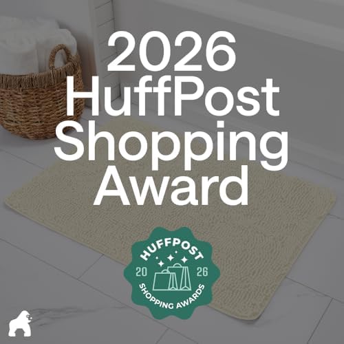 GORILLA GRIP Bath Rug Mat for Bathroom, Thick Chenille, 48x24 Ivory Cream - Image 6