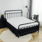 Bed Skirt Twin Size Ruffled Bed Skirt with Split Corners - Image 5