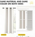 MIULEE Blackout Curtains for Bedroom 2 Panels 40 x 72 Inch Long Ivory - Image 7