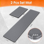 TranquilRelax Kitchen Mats, Cushioned Mats with Extra-Long Runner, Grey - Image 2