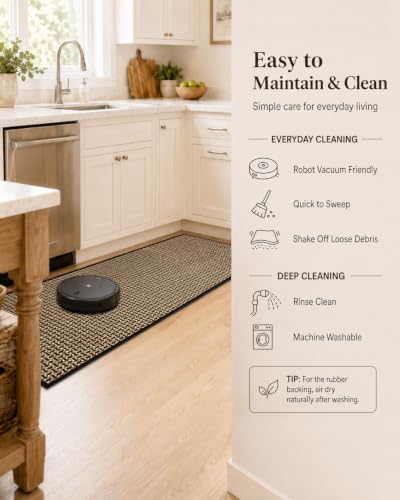 eqivei Kitchen Runner Rug, 24" x 59", Non-Slip Washable Kitchen Floor Mat - Image 6