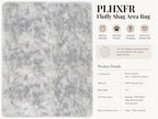 PLHXFR 6x9 Area Rugs Living Room: Fluffy Bedroom Shag Rug Light Grey - Image 4