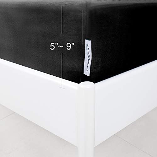 Box Spring Cover King Size with Smooth and Elastic Woven Material - Image 4
