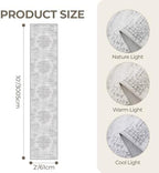 2x10 Runner Rug Non Slip,Washable Hallway Runner Rug,Grey - Image 2