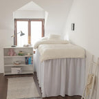 Dorm Room Bed Skirt Twin XL, College Dorm Room Essentials - White, 36 Inch - Image 5