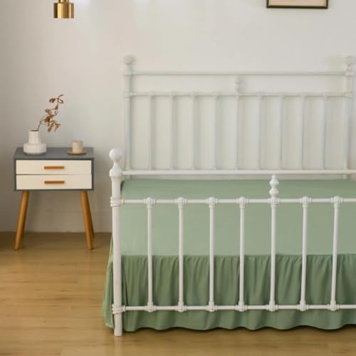 Bed Skirt Queen Size Ruffled Bed Skirts with Split Corners - Image 7