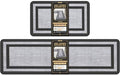 Mattitude Kitchen Mats Set of 2,Cushioned Anti-Fatigue Non-Skid Rug Sets by Mattitude