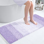 OLANLY Bathroom Runner Rug 44x20, Extra Soft Absorbent Microfiber Bath Rugs by OLANLY