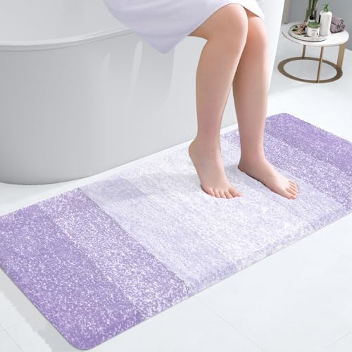 OLANLY Bathroom Runner Rug 47x20, Extra Soft Absorbent Microfiber Bath Rugs by OLANLY