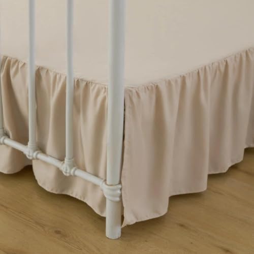 Bed Skirt, Full Size Ruffled Bed Skirts with Split Corners by xuandian