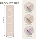 2x8 Runner Rug Non Slip,Washable Hallway Runner Rug,Pink - Image 2