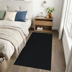 EARTHALL Washable Runner Rug, Non Slip Doorway Rug, 3x6 Ft, Black Heather - Image 6