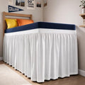 CGK Linens Dorm Room Bed Skirt Twin XL - Dorm Room Essentials - 40" White by CGKUnlimited