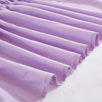 MEILA Wrap Around Bed Skirt for Queen & King Beds, 18" Drop,Light Purple - Image 5