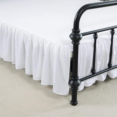 Bed Skirt Queen Size Ruffled Bed Skirt with Split Corners by xuandian