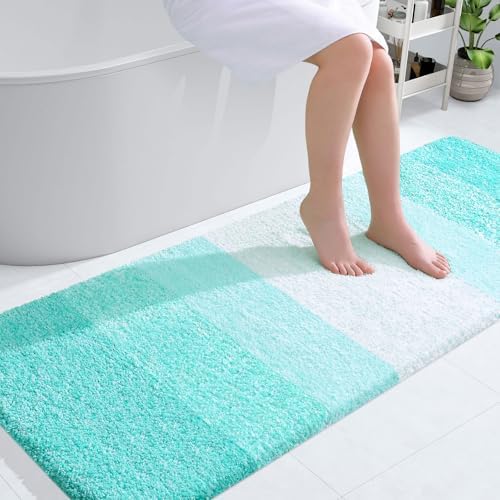 OLANLY Bathroom Runner Rug 59x24, Extra Soft Absorbent Microfiber Bath Rugs by OLANLY