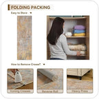 Beige Gold Rug Runners for Hallways Kitchen Non Slip Washable 2x6 Entryway Runner Rugs with Rubber Backing 6ft Long Carpet Runner for Laundry Room Bedroom, Low Pile Stain & Fade Resistant - Image 4