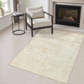 Area Rug Living Room: 3x5 Modern Washable Indoor Soft Carpet Beige by FXRHLP