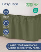 CGK Wrap Around Bed Skirt - College Dorm Room - 9" Inch, Twin/Twin XL - Image 6