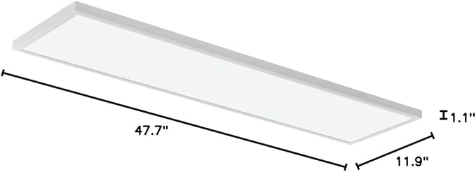 Lithonia Lighting CPANL 1x4 LED Flat Panel Light, 1 Ft. x 4 Ft. LED Light Panel, Ceiling Lighting Fixture, 4000 Lumens, 3500K/4000K/5000K Switchable CCT, Includes Direct Ceiling Mount Bracket, White
