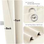 MIULEE Blackout Curtains for Bedroom 2 Panels 40 x 84 Inch Long Birch - Image 4