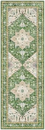 Yamaziot Washable Runner Rug, 2x6 Non-Slip Boho Vintage Hallway Kitchen Rug - Image 2