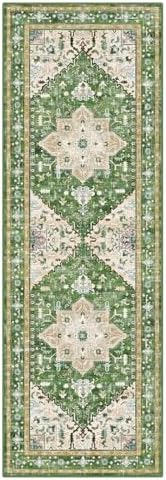 Yamaziot Washable Runner Rug, 2x6 Non-Slip Boho Vintage Hallway Kitchen Rug - Image 2
