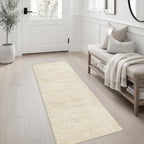 2x5 Washable Runner Rug：Modern Abstract Kitchen Soft Carpet Beige - Image 3