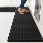 TranquilRelax Kitchen Mats, Cushioned Mats with Extra-Long Runner, Black by Unknown
