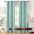 MIULEE Blackout Curtains for Bedroom 2 Panels 40 x 84 Inch Long Aqua by MIULEE