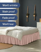 CGK Wrap Around Bed Skirt - College Dorm Room - 16" Inch, Twin/Twin XL - Image 5