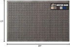 GORILLA GRIP® HydroABSORB Door Mat for Indoor Outdoor, 29x17 Charcoal - Image 2
