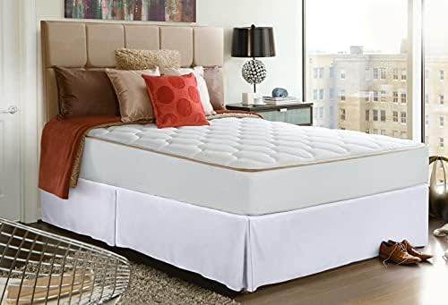 Utopia Bedding Base Valance Sheet Small Double- Soft Brushed Polyester-Microfibre - Pleated - Fits Under The Mattress & Down to The Floor - Bed Base Skirt (White) - Image 6