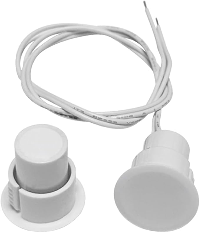 5 Sets Flush Mounted 3/4" Door Magnetic Contacts Alarm Switch Sensor NC Type (Black)