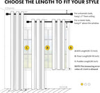 MIULEE Blackout Curtains for Bedroom 2 Panels 40x90 Inch Long Greyish White - Image 7