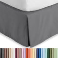 Bare Home Bed Skirt 15-Inch Drop 1800 Ultra-Soft (King, Grey) by BareHome
