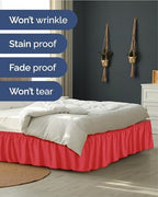 Wrap Around Dust Ruffle Bed Skirt - College Dorm Room - Twin/Twin XL - Image 5