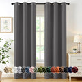 MIULEE Blackout Curtains for Bedroom 2 Panels 40 x 84 Inch Long Gray by MIULEE