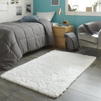 Ophanie White Rugs for Bedroom Fluffy, Kids Baby Shaggy Shag Fuzzy Soft Carpet, 3x5 Small Plush Bedside Area Rug, Indoor Floor Room Carpets for Dorm Home Decor with Over 99 pcs Pile fibers - Image 3
